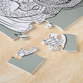 Puzzle Colorez vos propres dragons enjumelés (Côté)