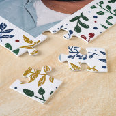 Puzzle Colorful Botanical Three Photo Collage (Côté)