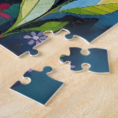 Puzzle Colorful Cat and Butterfly  (Côté)