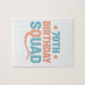 Puzzle Colorful Distressed 70e anniversaire (Horizontal)