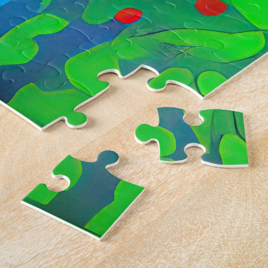 Puzzle Colorful Eiffel painting (Côté)