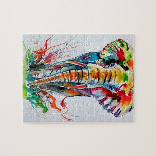 Puzzle Colorful elephant (Horizontal)