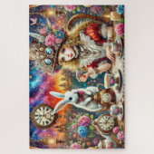 Puzzle Colorful Fairytale Tea Time Alice In Wonderland (Vertical)