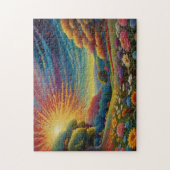 Puzzle Colorful Meadow Art (Vertical)