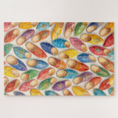 Puzzle Colorful Moroccan Babouche Slippers (Horizontal)