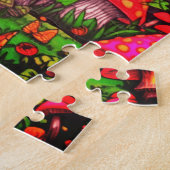 Puzzle Colorful Mushrooms 30 Large Pieces on a  (Côté)