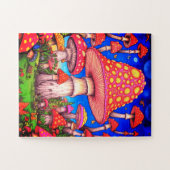 Puzzle Colorful Mushrooms 30 Large Pieces on a  (Horizontal)