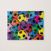 Puzzle Colorful Soccer Ball Collage (Horizontal)
