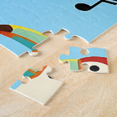 Puzzle Colorful Tropical Birds Pattern (Côté)