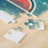 Puzzle Colorful UFO Cactus Desert Scene Jigsaw Puzz (Côté)