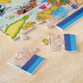 Puzzle Colorful Virgin Islands Map 8x10 (Côté)