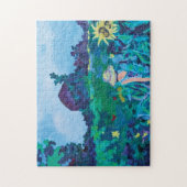 Puzzle Colorful Woman in Sunflowers (Vertical)