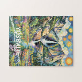Puzzle Colorful Yosemite Spring Waterfall Hiking Trail (Horizontal)