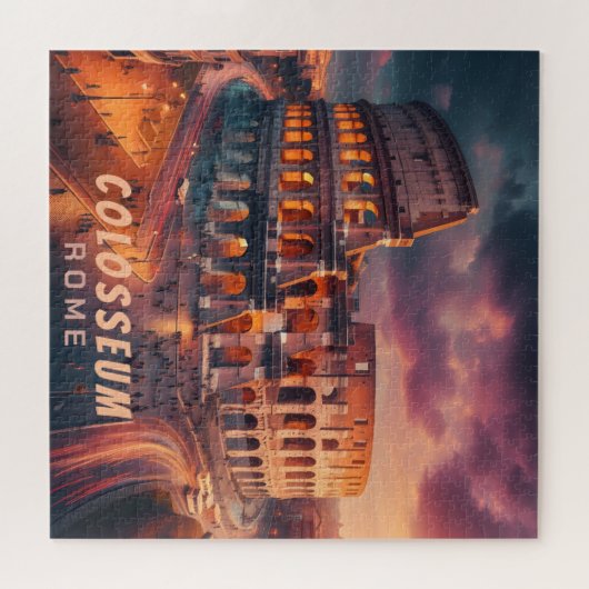 Puzzle Colosseum Rome Italie Vintage voyage (Horizontal)