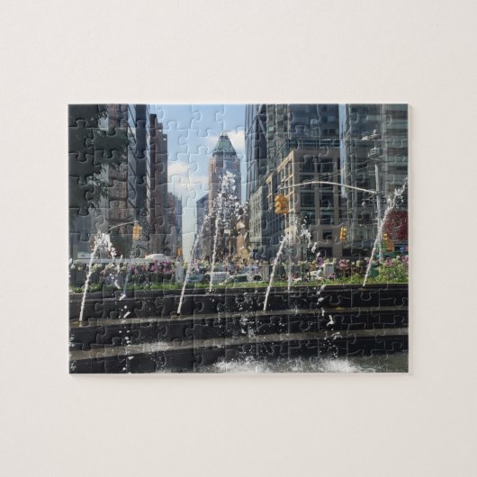 Puzzle Columbus Circle Architecture New York City NYC (Horizontal)