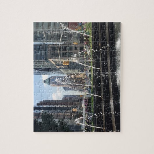 Puzzle Columbus Circle Architecture New York City NYC (Vertical)