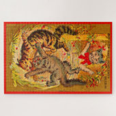 Puzzle combat de chat (Horizontal)