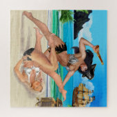 PUZZLE COMBAT DE FILLE PIRATES (Horizontal)