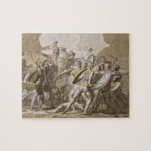 Puzzle Combat de Grecs et de Trojan au-dessus du corps de