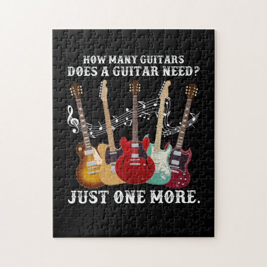 Puzzle Combien De Guitares Cadeaux Pour Guitare Player (Vertical)