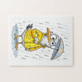 Puzzle Comic Bird Rainy Day Duty (Horizontal)