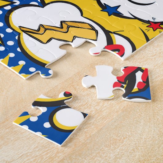 Puzzle Comic Book Superhero  (Côté)