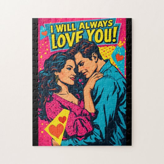 Puzzle Comics Romantiques Rétro Pop Art Couleur Romantiqu (Vertical)