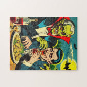 Puzzle Comics Vampire d'horreur vintage (Horizontal)