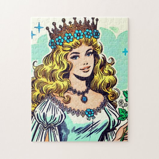 Puzzle Comics vintage Cute Princess (Vertical)