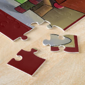 Puzzle Comique de rupture de raisin Nourriture, vin et ma (Côté)