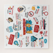 Puzzle Commémoration de Noël 2021 du vaccin pandémique (Horizontal)