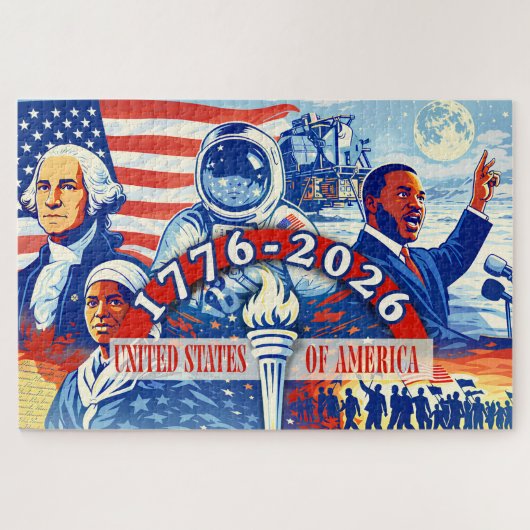 Puzzle Commemorative 1776-2026 USA Semiquincentennial  (Horizontal)