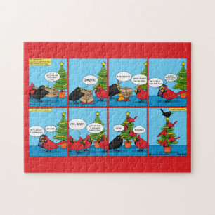 Puzzle Comment décorer une bande dessinée d'arbre de Noël