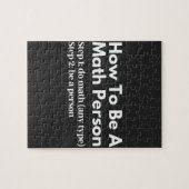 Puzzle Comment être une personne mathématique (Horizontal)