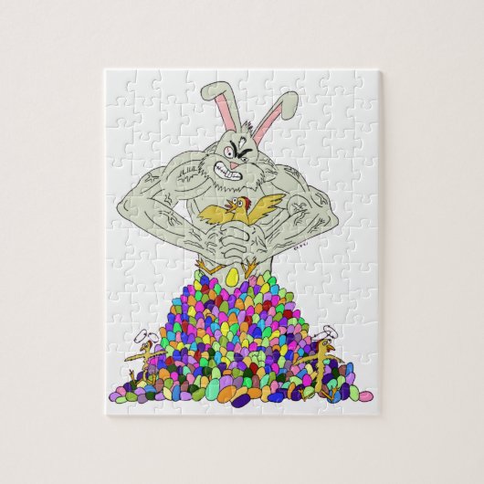Puzzle Comment le lapin de Pâques obtient ses œufs (Vertical)