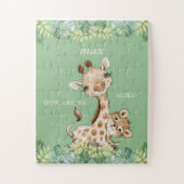 Puzzle Comment Sommes-Nous Comme Giraffe Cheetah Kids (Vertical)