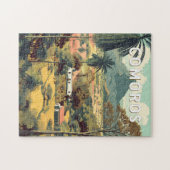 Puzzle Comoros Illustration Travel Art Vintage (Horizontal)