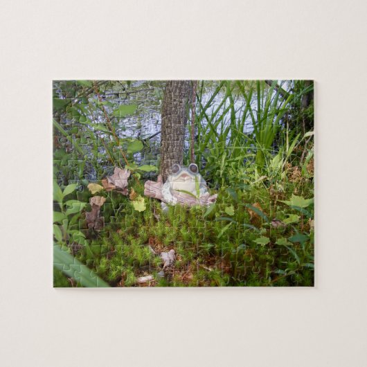 Puzzle compact de grenouille et de rondin (Horizontal)