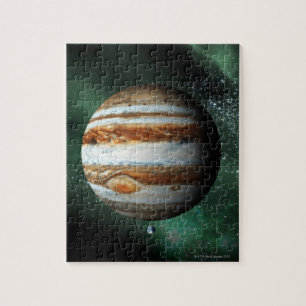 Puzzle Comparaison de Jupiter et de terre