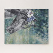 Puzzle Compilation Monet Morning Seine et Black Horse (Horizontal)