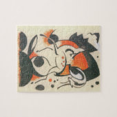 Puzzle Composition avec deux cerfs par Franz Marc (Horizontal)