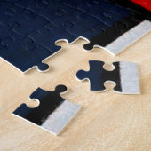 Puzzle Composition avec grand plan rouge (Côté)