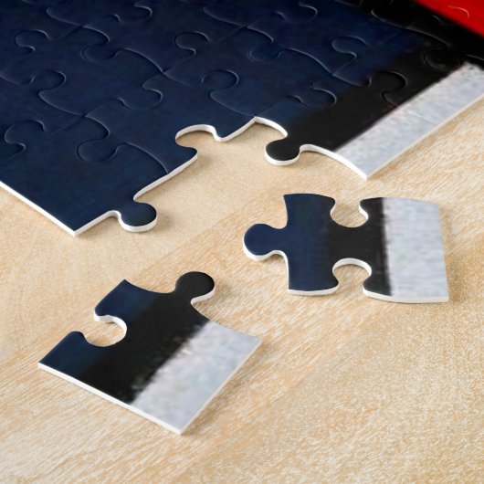 Puzzle Composition avec grand plan rouge (Côté)