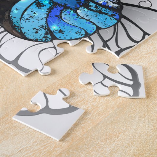 Puzzle Composition des White and Blue Butterflies (Côté)