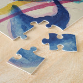 Puzzle Composition en bleu rouge vert jaune | Kandinsky (Côté)