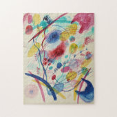 Puzzle Composition en bleu rouge vert jaune | Kandinsky (Vertical)