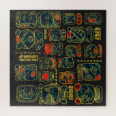 Puzzle Composition en Glyphs de calendrier de Maya (Horizontal)