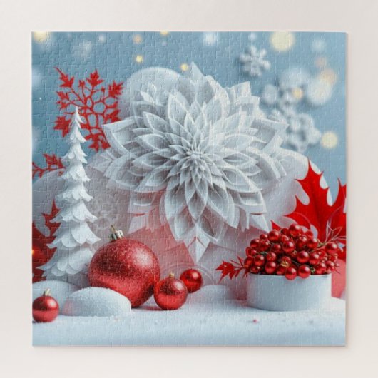 Puzzle Composition Fleur d'Hiver (Vertical)