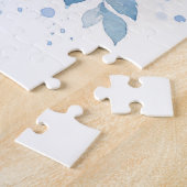 Puzzle Composition florale Papillon Bleu (Côté)