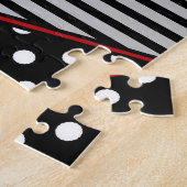 Puzzle Composition géométrique Abstraite : Bleu orange (Côté)